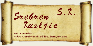 Srebren Kušljić vizit kartica